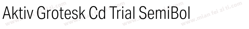 Aktiv Grotesk Cd Trial SemiBold字体转换